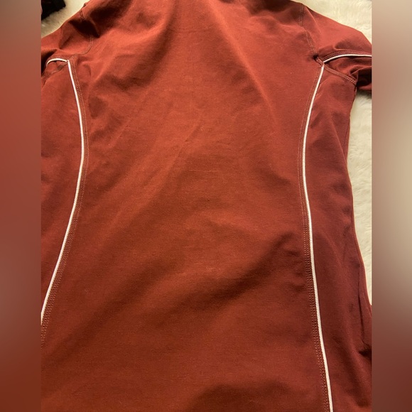 NWT! Goode Rider performance 1/4 zip burgundy long sleeve size M - Picture 8 of 9